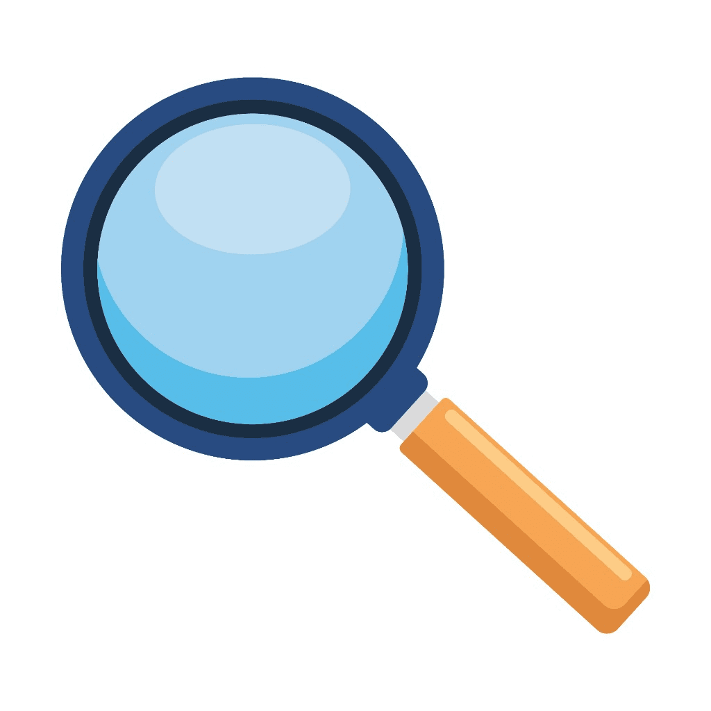 Illustration : loupe pour trouver et suivre les financements