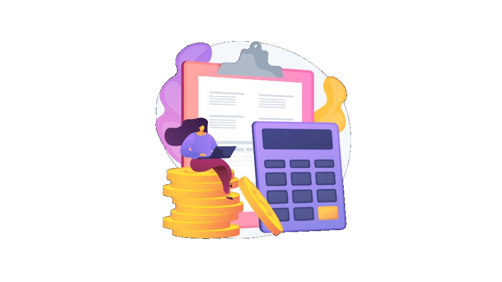 Illustration : budget, calculatrice et pilotage financier